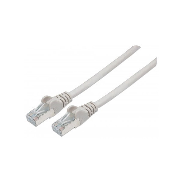 Manhattan Kábel - SFTP Patch (RJ45 to RJ45, Cat6A 500Mhz, LSOH, 100% réz, 1m, 10Gbit, Szürke) PC
