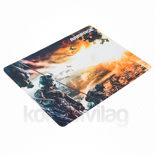 Rampage Egérpad - 300350 (350x250x2mm; fekete) PC