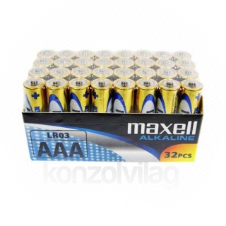 Maxell alkáli ceruza elem (AAA) 32db/csomag PC