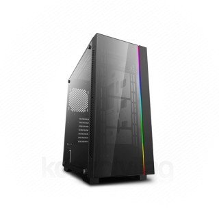 DeepCool Számítógépház - MATREXX 55 V3 ADD-RGB (fekete, ablakos, ATX, mATX, 1xUSB3.0, 2xUSB2.0) PC