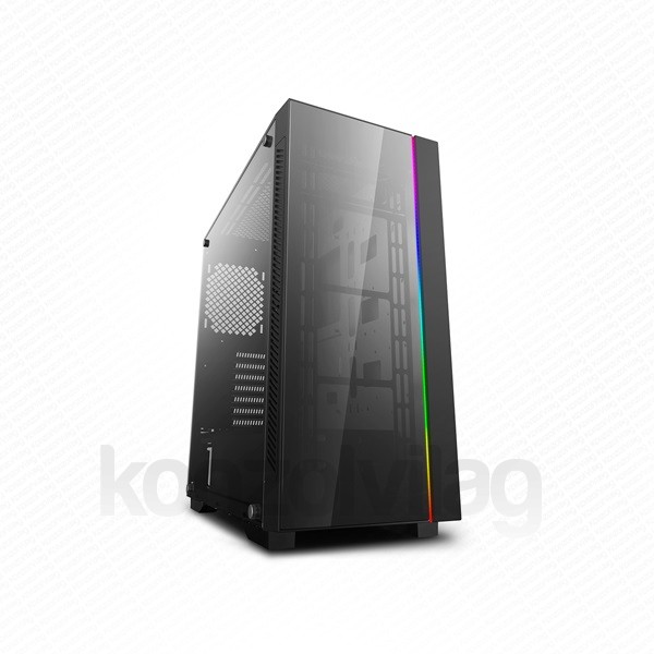 DeepCool Számítógépház - MATREXX 55 V3 ADD-RGB (fekete, ablakos, ATX, mATX, 1xUSB3.0, 2xUSB2.0) PC