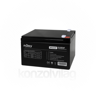 NJOY Szünetmentes akkumulátor - GP12122F (12V/12Ah, T2/F2, zárt, gondozás mentes, AGM) PC