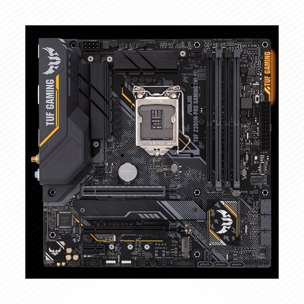 Asus Alaplap - Intel TUF Z390M-PRO GAMING (WI-FI) (Z390, 4xDDR4 4266MHz, LAN, 6xSATA3, 2xM.2, RAID 4xUSB2.0, 9xUSB3.1) PC