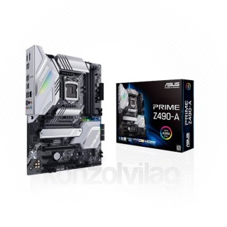 Asus Alaplap - Intel PRIME Z490-A s1200 (Z490, 4xDDR4 4800MHz, 6xSATA3, 2xM.2, RAID, 6xUSB2.0, 9xUSB3.2) PC