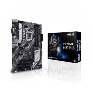 Asus Alaplap - Intel PRIME B460-PLUS s1200 (B460, 4xDDR4 2933MHz, 6xSATA3, RAID, 2x M.2, 6xUSB2.0, 6xUSB3.2) PC