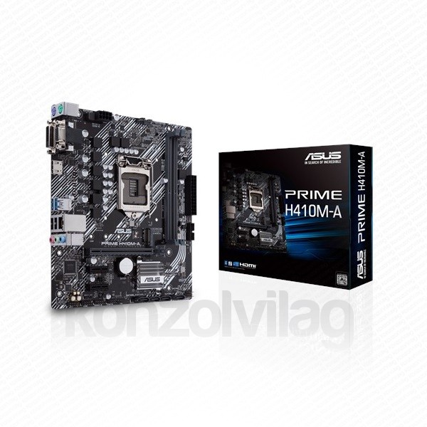 Asus Alaplap - Intel PRIME H410M-A s1200 (H410, 2xDDR4 2933MHz, 4xSATA3, M.2, 6xUSB2.0, 4xUSB3.2) PC
