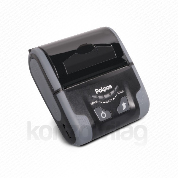 POLPOS Mobil Blokknyomtató - MP80 bluetooth (mobil blokk és számlanyomtató; Akkumulátor; 80mm kellékanyag) PC
