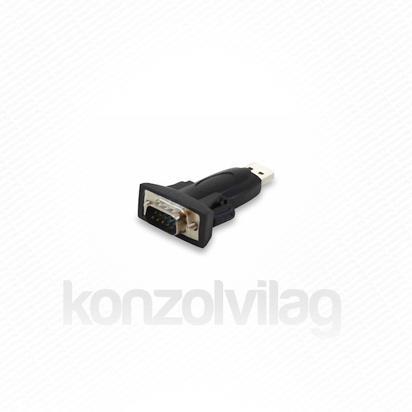 Equip átalakító - 133382 (USB2.0 - Soros (Serial), apa/apa, DB9) PC