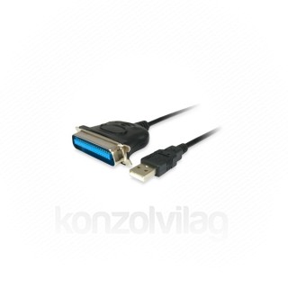 Equip átalakító - 133383 (USB2.0 - Párhuzamos (Parallel), apa/apa, EPP/ECP) PC