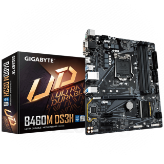 Gigabyte Alaplap - Intel B460M DS3H s1200 (B460, 4xDDR4 2933MHz, 1xGBE LAN, 6xSATA3, M.2, RAID, 6xUSB2.0, 6xUSB3.2) PC