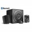 WaveMaster Hangszóró 2.1 - MOODY BT (65W RMS, Fa mélynyomó, Bluetooth, 3,5mm jack, RCA, Fekete) thumbnail