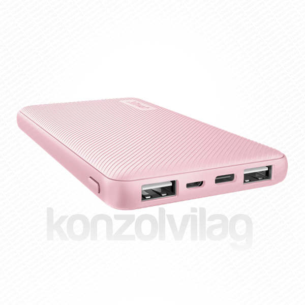 PBANK Trust Primo külső akkumulátor Lítium-ion (Li-ion) 10000 mAh Rózsaszín Mobil