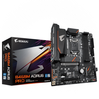 Gigabyte Alaplap - Intel B460M AORUS PRO s1200 (B460, 4xDDR4 2933MHz, 6xSATA3, RAID, 2xM.2, 6xUSB2.0, 6xUSB3.2) PC