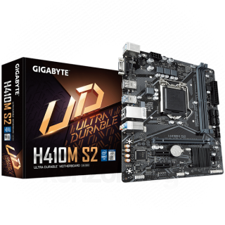 Gigabyte Alaplap - Intel H410M S2 s1200 (H410, 2xDDR4 2933MHz, 4xSATA3, 6xUSB2.0, 4xUSB3.2) PC