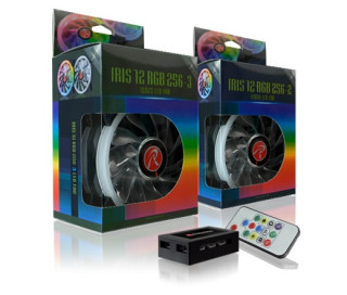 Raijintek IRIS Rainbow RGB PWM 120mm (2db+vezérlő) PC