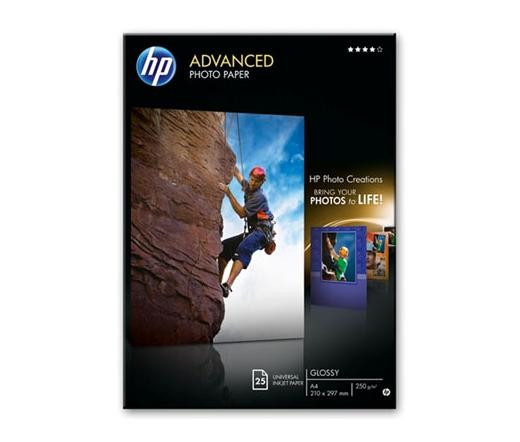 HP Fényes Fotópapír [A4, 250g, fényes, 25db] PC