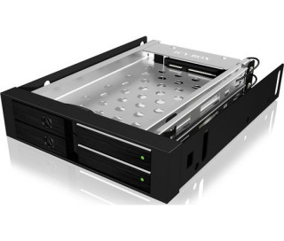 HDD-RACK Raidsonic Icy Box 2 x 2.5" Mobil Rack SATA3 - Fekete PC