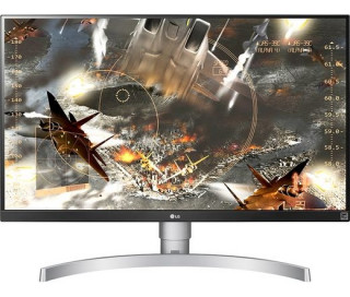 LG 27" 27UL500-W 4K IPS HDMI DisplayPort LED fehér monitor PC