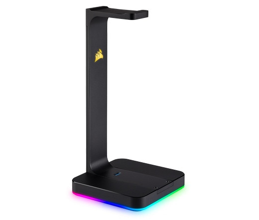 CORSAIR ST100 RGB Premium Fejhallgató Állvány + 7.1 hangkártyával (CA-9011167-EU) PC