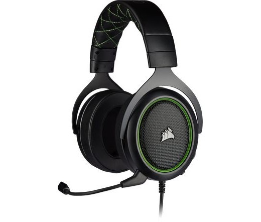 Corsair HS50 PRO Stereo Gaming Headset Black/Green PC