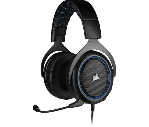 Corsair HS50 PRO Stereo Gaming Headset Black/Blue PC