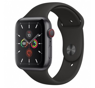 Apple Watch Series 5 GPS+Cellular okosóra, 44mm, Alumínium, asztroszürke/fekete Mobil