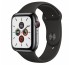 Apple Watch Series 5 GPS+Cellular okosóra, 44mm, Rozsdamentesacél, asztroszürke/fekete thumbnail