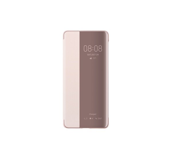 Huawei P30 Pro Smart View Cover, gyári flip tok, rózsaszín Mobil