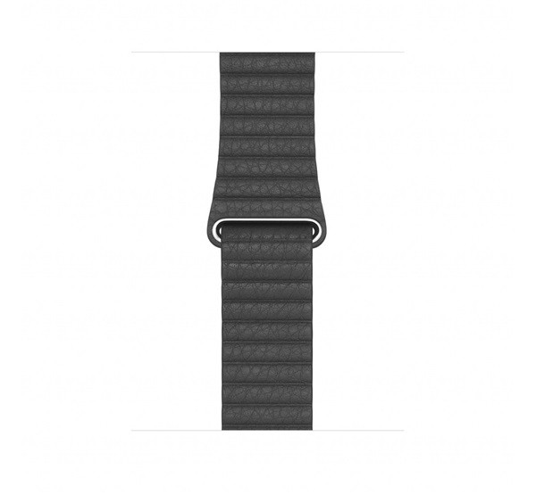 Apple Watch 42/44mm bőr szíj, M méretű, fekete Több platform