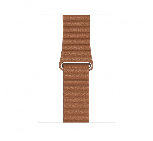 Apple Watch 42/44mm bőr szíj, L méretű, vöröses barna Több platform