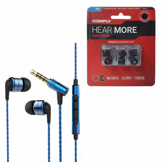 SOUNDMAGIC E80C - In-Ear fülhallgató headset + Comply T-400 ASST - Blue Mobil