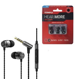 SOUNDMAGIC E50C - In-Ear fülhallgató headset + Comply T-400 ASST - Grey Mobil