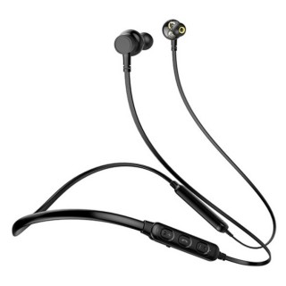 AWEI G20BL  - Hosszú üzemideju Dual meghajtós In-ear Bluetooth Sport fülhallgató headset - Fekete Mobil