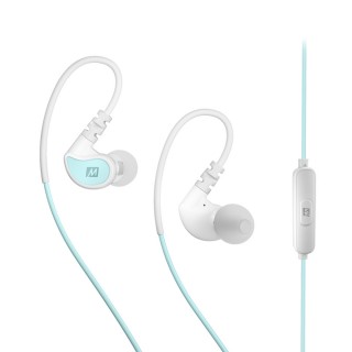 MEE AUDIO X1 -Sport fülhallgató mikrofonnal és távirányítóval IPX5 vízvédettséggel - Menta-Fehér PC