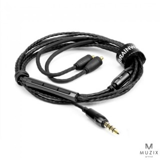 BRAINWAVZ MMCX -  Fülhallgató kábel mikrofonnal és 4 pólusú, 3.5mm jack csatlakozóval PC