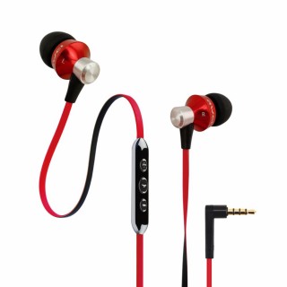 AWEI ES950vi - In-Ear fülhallgató headset hangerőszabályzóval - Piros Mobil