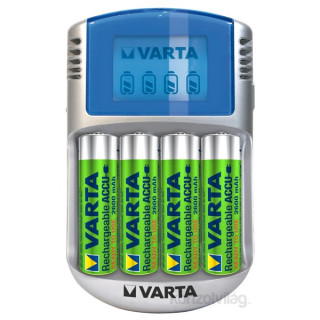 GP Varta LCD akkutöltő  + 4xAA 2600mAh (R2U) +12V & USB PC