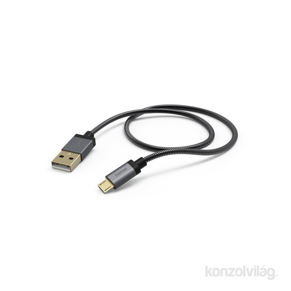 Hama 173625 USB "ELITE - METAL" 1,5m Micro USB adatkábel PC