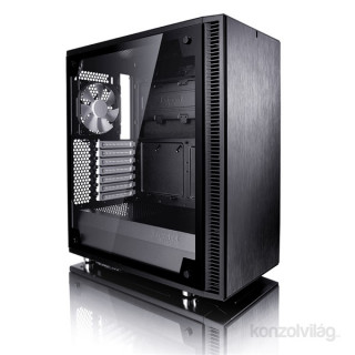 Fractal Design Define C TG Fekete ablakos (Táp nélküli) ATX ház PC