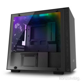 NZXT H200I Fekete (Táp nélküli) ablakos mini-ITX ház PC