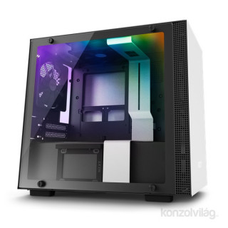 NZXT H200I Fehér-Fekete (Táp nélküli) ablakos mini-ITX ház PC