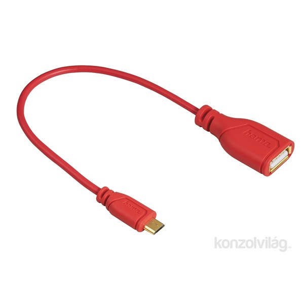 Hama 135707 piros Micro USB OTG kábel PC