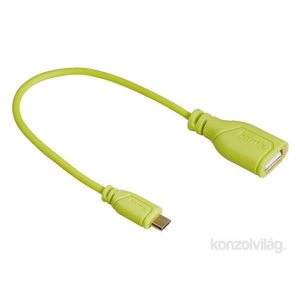 Hama 135706 zöld Micro USB OTG kábel PC