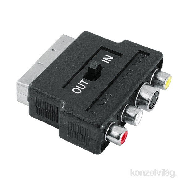 Hama 42357 AV SCART-3RCA-SVHS be/ki adapter PC