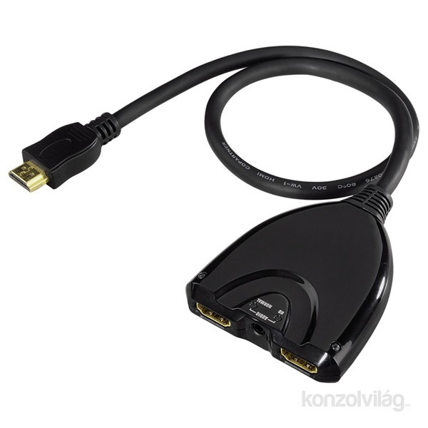Hama 42576 "A 120" 2x HDMI elosztó kábel PC