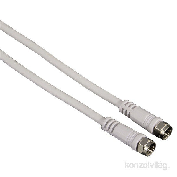 Hama 43028 ST 75dB F-csatlakozós duplán árnyékolt 5,0m antenna kábel PC