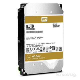 Western Digital 3,5" 8000GB belső SATAIII 7200RPM 256MB Gold WD8003FRYZ winchester PC