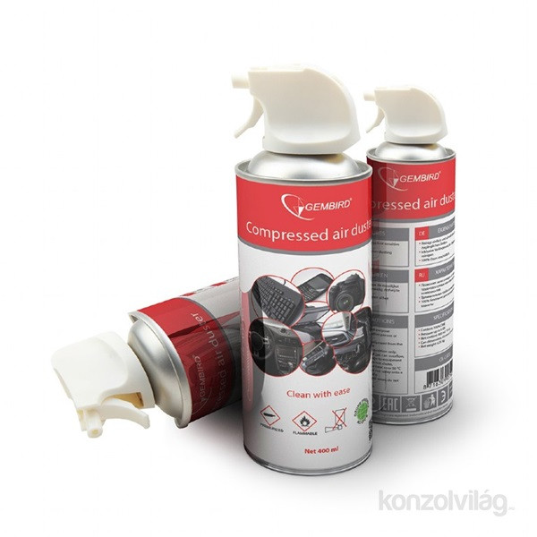 Gembird CK-CAD-FL400-01 Compressed air duster (flammable) 400 ml PC