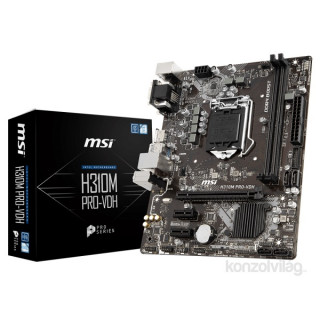 MSI H310M PRO-VDH Intel H310 LGA1151 mATX alaplap PC