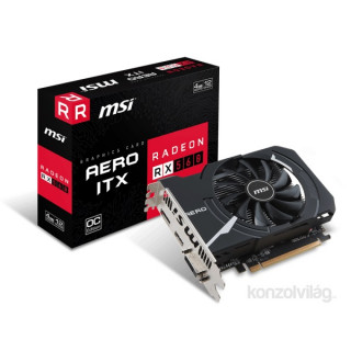 MSI RX 560 AERO ITX 4G OC AMD 4GB GDDR5 128bit PCIe videokártya PC